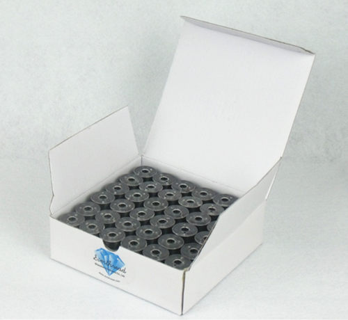 粒装l型塑料75d机用黑色绣花线