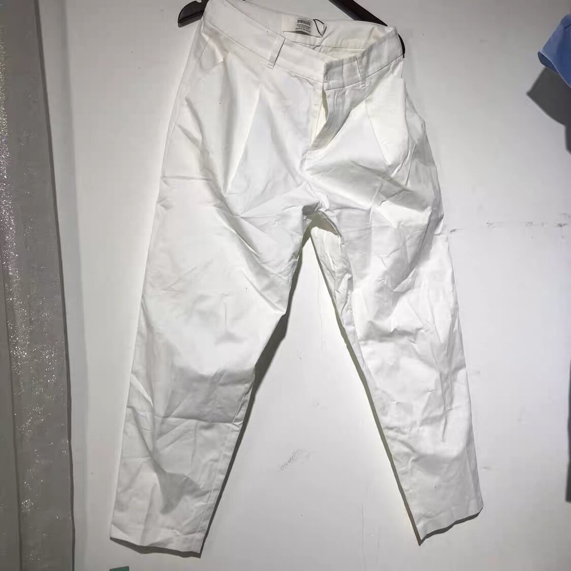 老爹裤女显瘦百搭白色休闲裤宽松哈伦萝卜秋装新款长裤子伊华欧秀