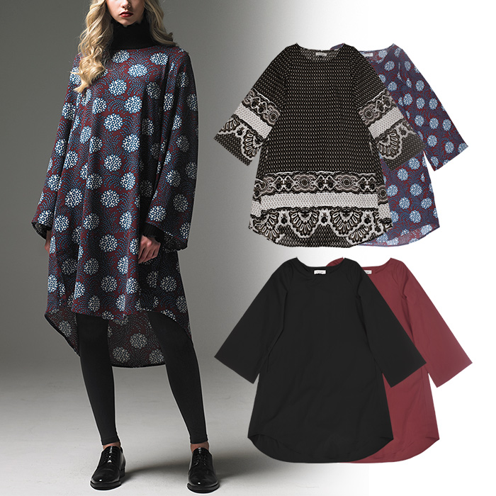 出口韩国纯棉人棉碎花长袖连衣裙