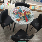 马赛克精剪画拼图现代抽象简约艺术棹子壁画挂画摆件背景墙定制