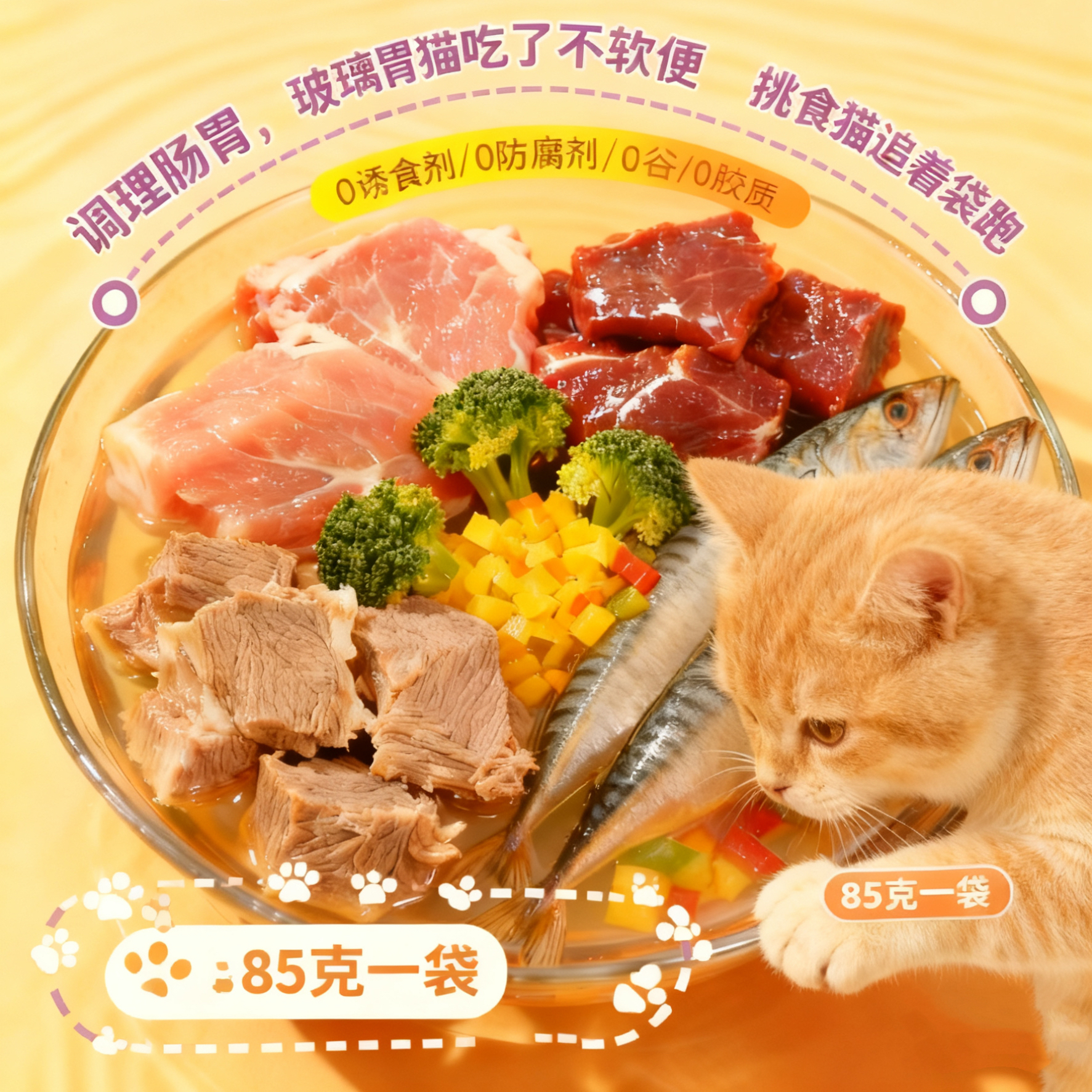 自制熟猫饭湿粮包鸡肉猫咪主食