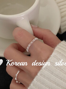 韩版秋冬小众S925纯银双层珠珠30