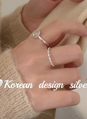 韩国小众高级感925纯银麻花扭线