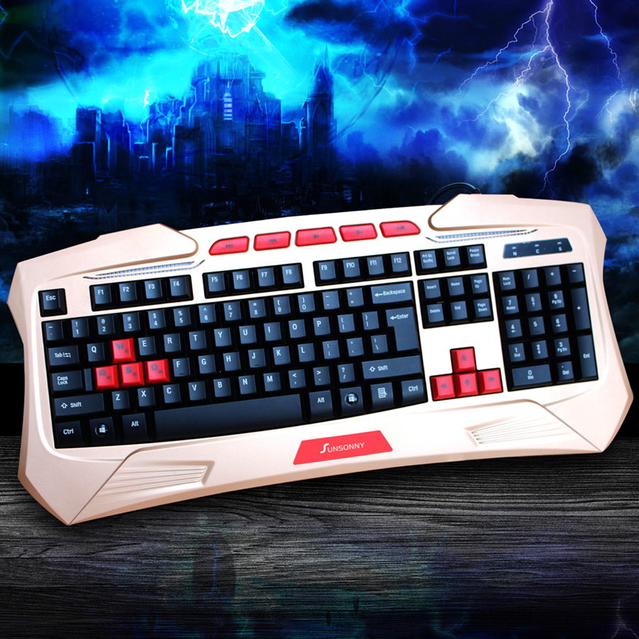Sunsonny V95 Wired keyboard Gaming keyboard cf lol Desktop computer notebook Wired keyboard Desktopin the Computer Hardware/Monitor/Computer Peripherals , Keyboard  category - from Buy2taobao.com to provide professional Taobao agent buy service