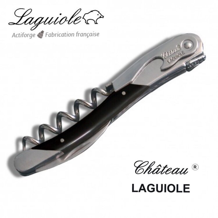 Laguiole拉吉奥乐城堡黑牛角酒刀