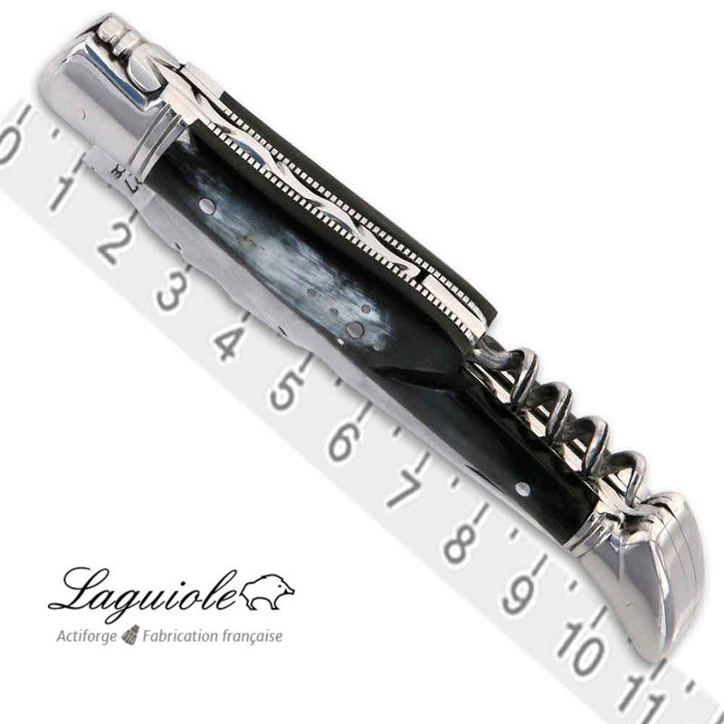 Laguiole拉吉奥乐黑牛角折叠刀