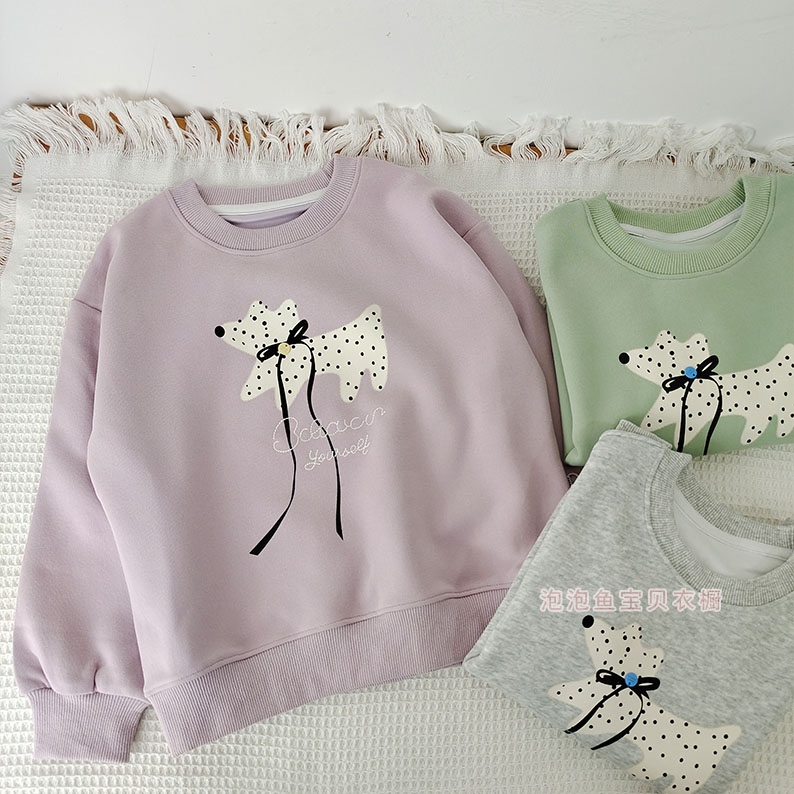 女童中大童休闲卡通狗卫衣