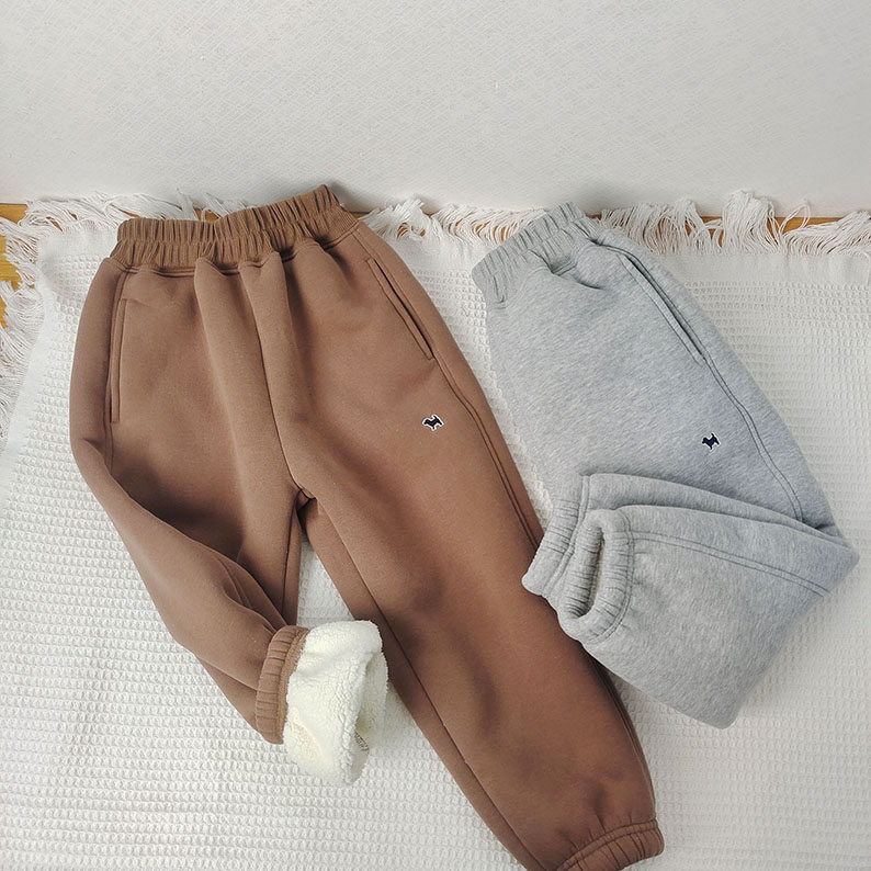 长裤加绒加厚女童运动裤