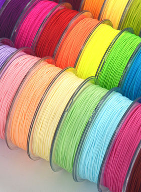 a号玉线1mm53色文玩线编绳线手工编织挂绳吊坠绳红绳手绳串珠手链