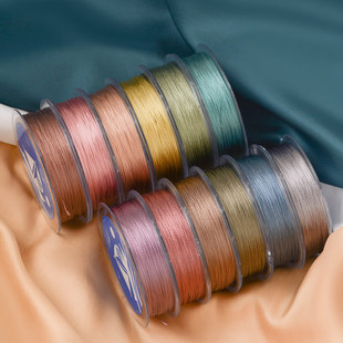 9股股线新色莫兰迪色编绳线0.5mm细线手工编织串珠绳文玩佛珠线绳