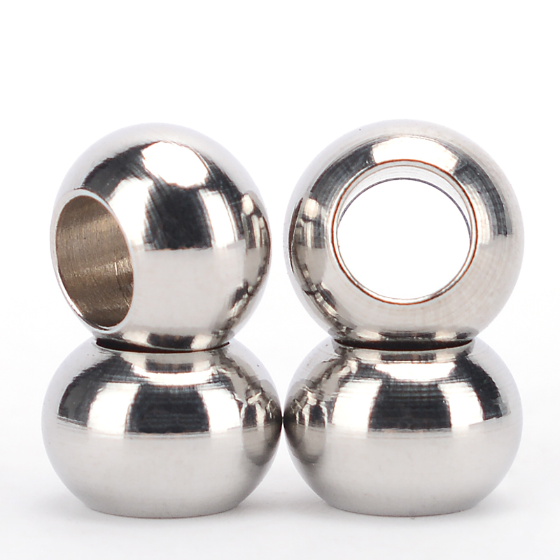 圆珠饰品材料不锈钢大孔珠散珠