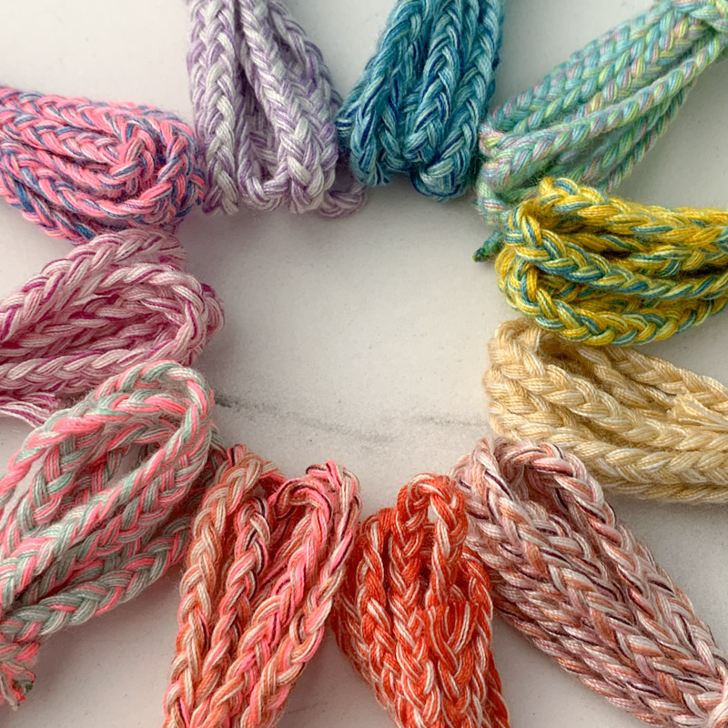 新品手工彩色棉绳藏式编绳专用