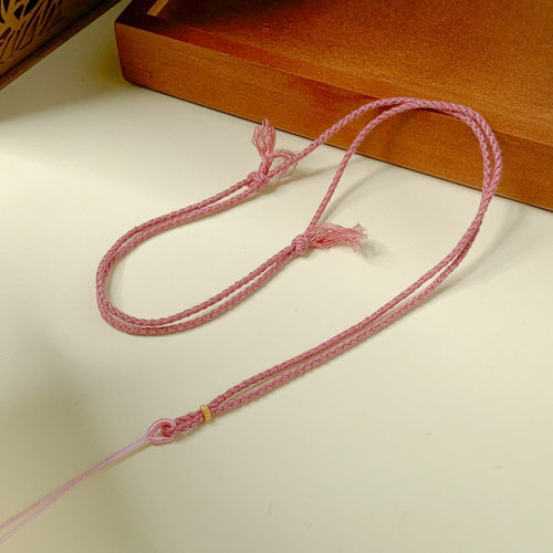 新品挂戒指棉绳平安扣项链绳