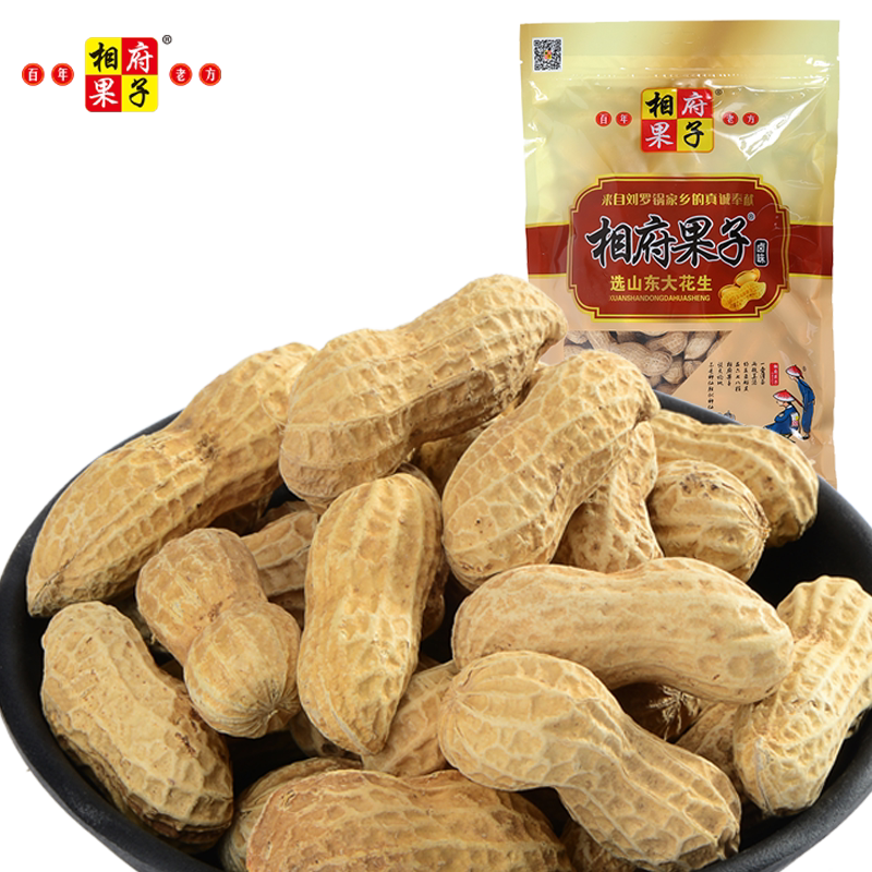 相府果子 卤味花生一斤装山东特产卤味带壳水煮花生炒货500g