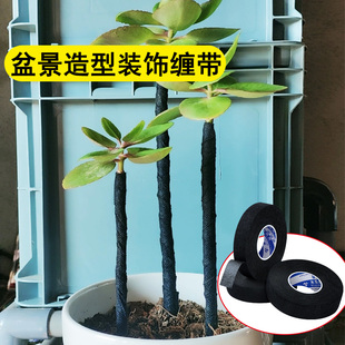 盆景造型绑带盆栽支撑保护枝条树干棉布带韧性缠绕布带整枝裹树带