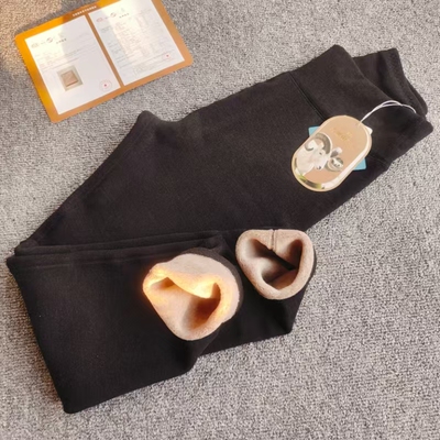 特厚2260山羊绒蚕丝聚暖裤 加绒加厚高腰保暖裤显瘦打底德绒棉裤