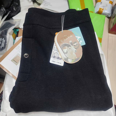 特厚3360男士山羊绒蚕丝聚暖裤加绒中高腰保暖裤显瘦打底德绒棉裤