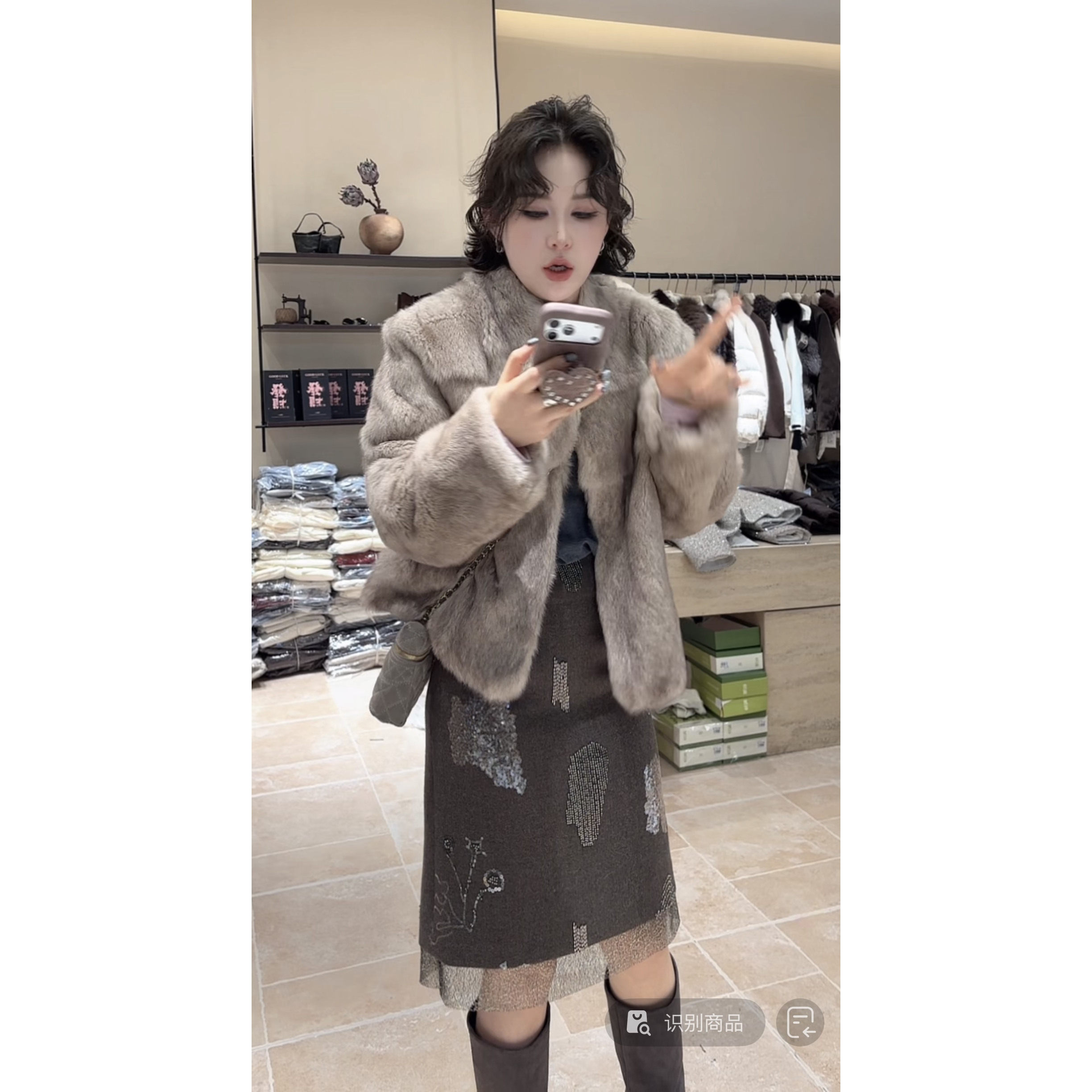 高级感重工珠绣拼接纱纱半身裙女2025秋冬新款百搭气质千金风中裙,女装/女士精品,半身裙,淘宝优惠券,粉丝福利购,淘宝优惠卷