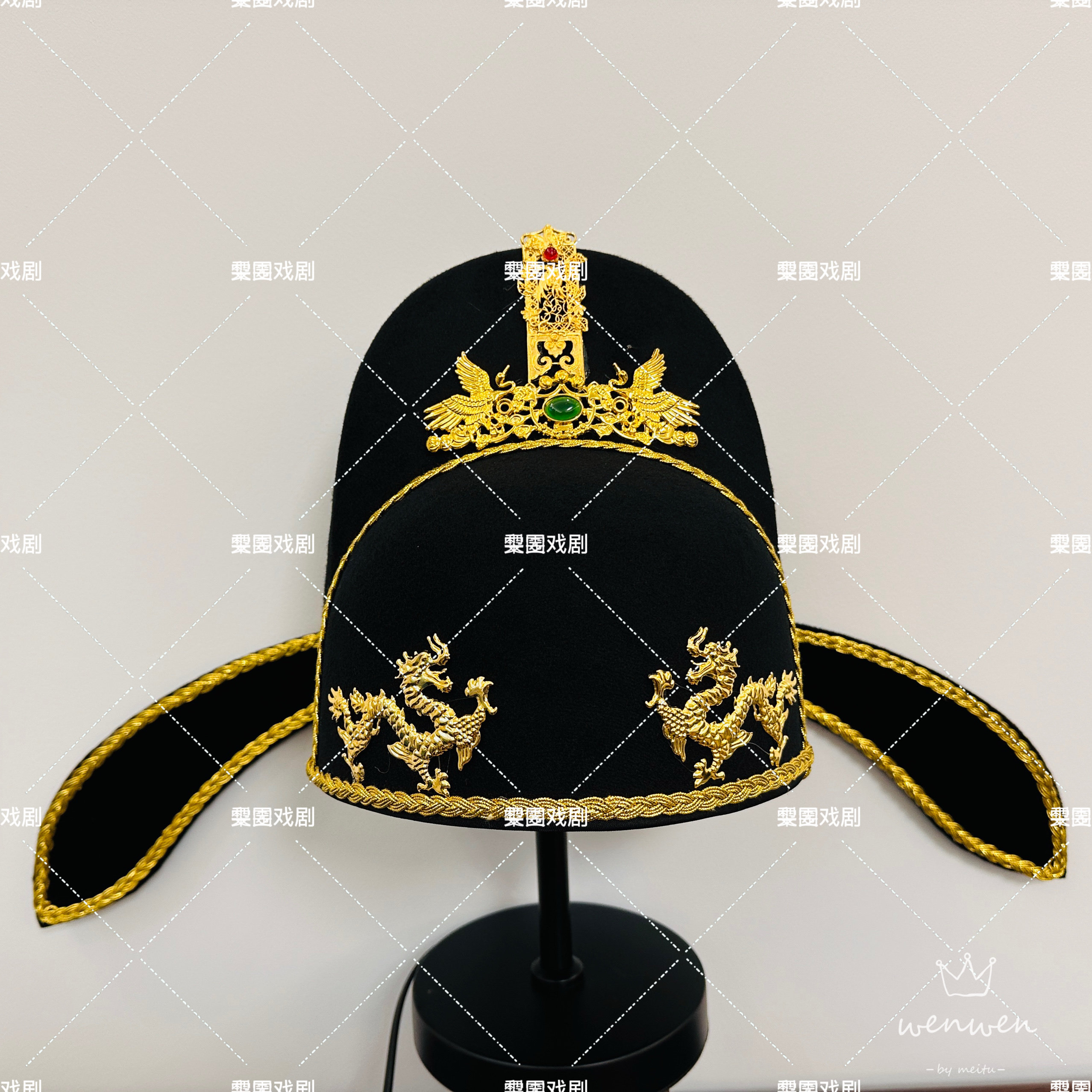 李白帽子唐朝宋朝帽子展昭古代成人汉服帽子摄影头饰书生居士头巾