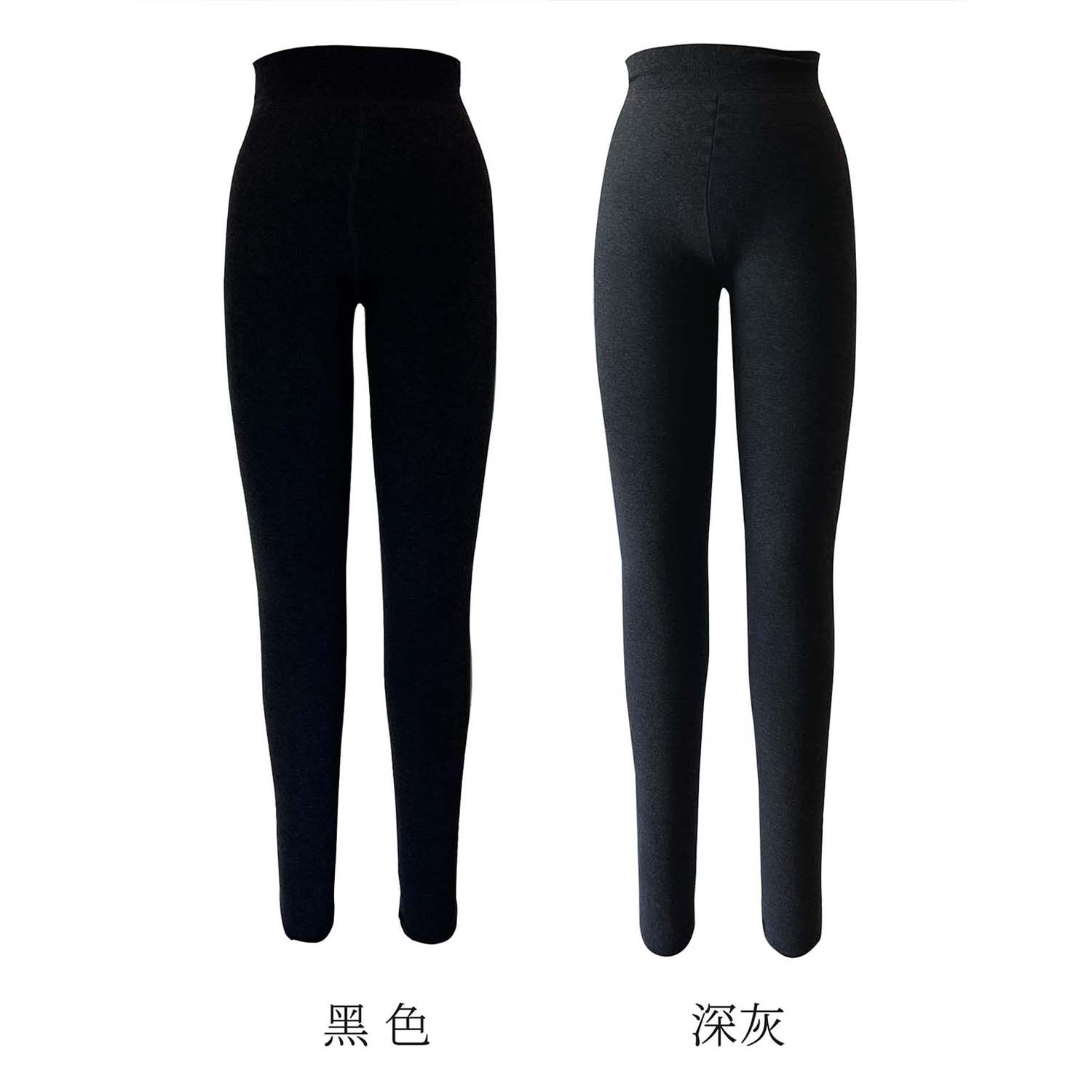 黑灰加绒连裤打底袜打底裤秋冬