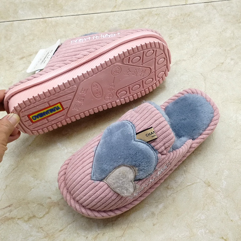 玉暖宝包头保暖简约居家防滑棉拖