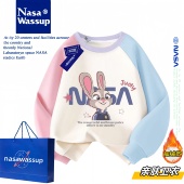 NASA联名疯狂动物城女童卫衣秋冬装 加绒加厚儿童女孩朱迪 2026新款