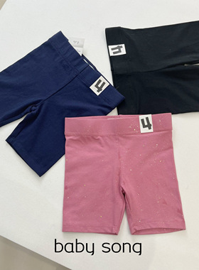 澳单cot2-10岁夏季女童宝宝纯色纯棉裙内五分骑行裤打底裤防走光