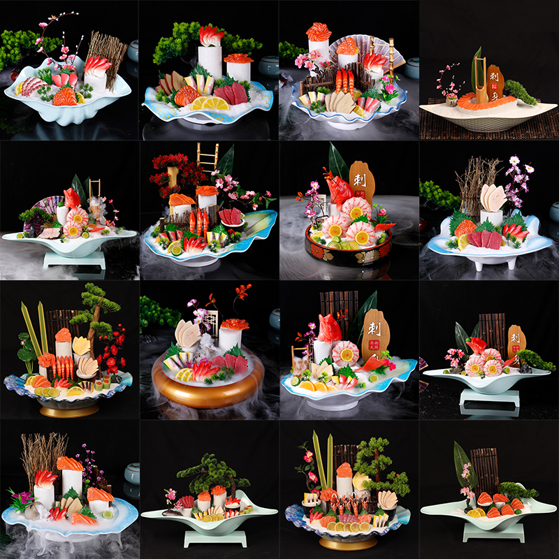 【真滋味】仿真三文鱼刺身模型