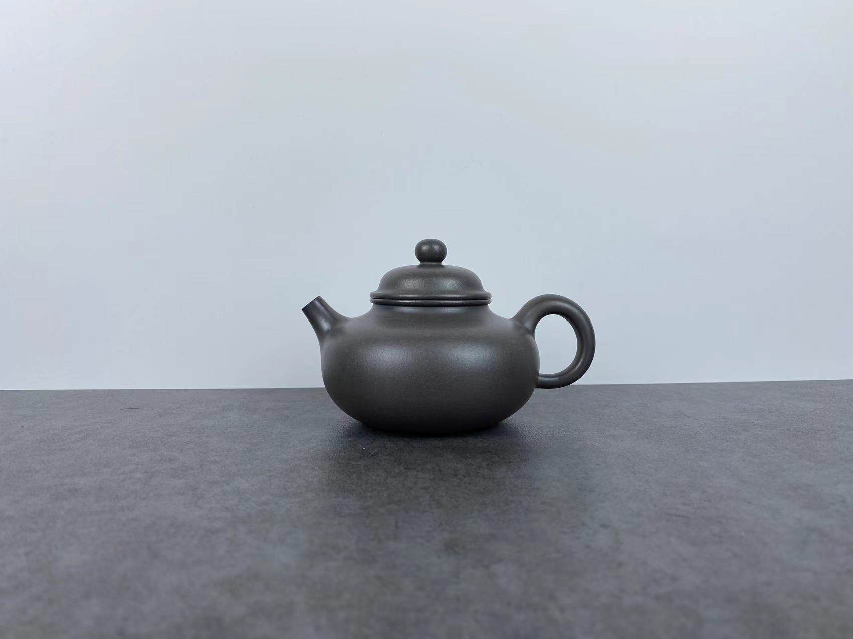 200cc容天壶宜兴紫砂壶天青泥全手工制作中式茶具泡茶品茗茶器优