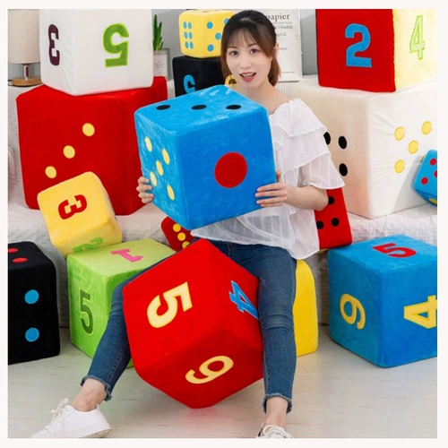 Большие плюшевые игральные кости, игрушка для парков развлечений, обучение
