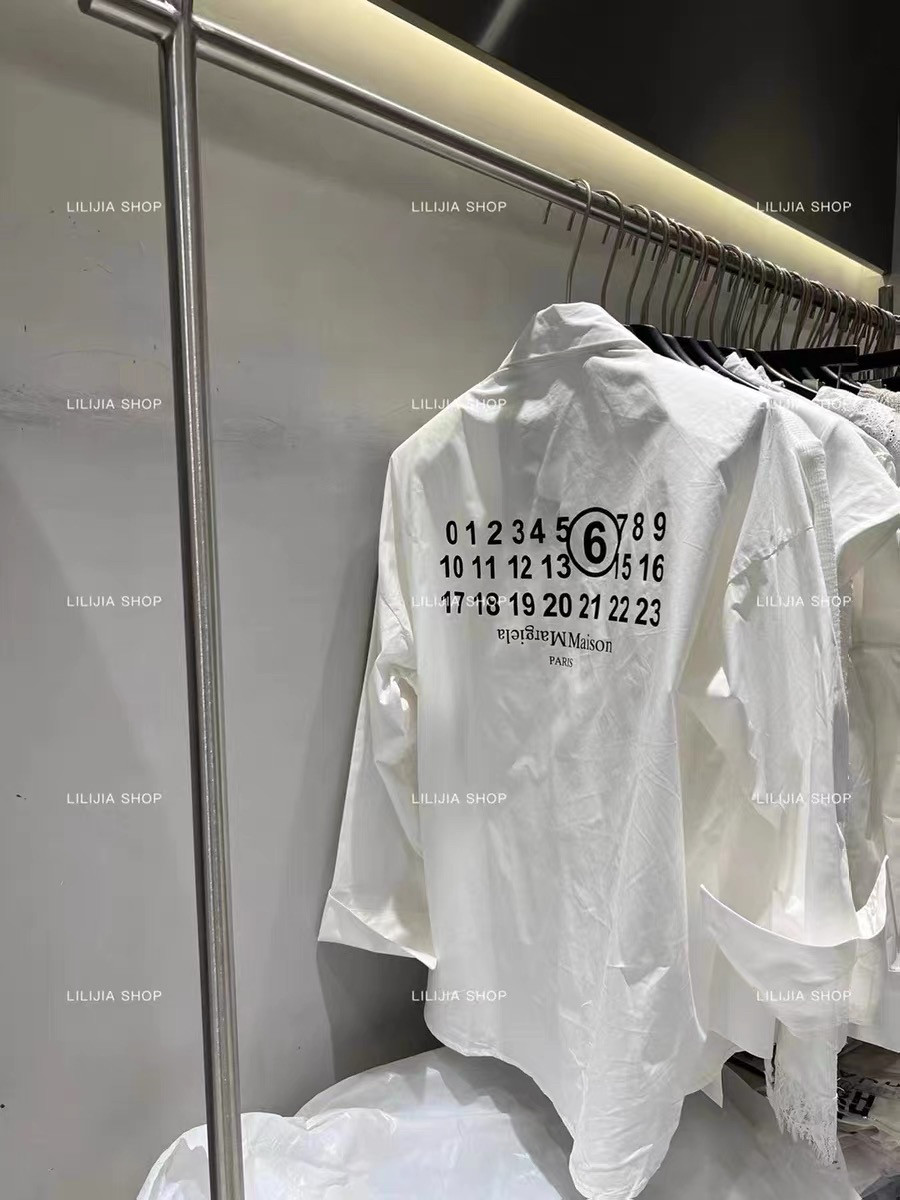 MH家 2025春夏别致独特宽松上衣小众高级感洋气Polo领白色衬衫