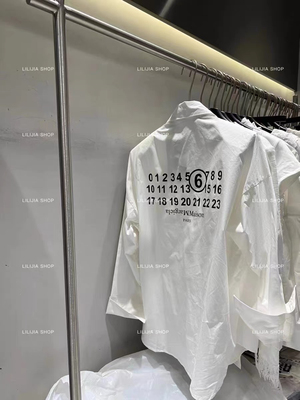 MH家 2025春夏别致独特宽松上衣小众高级感洋气Polo领白色衬衫