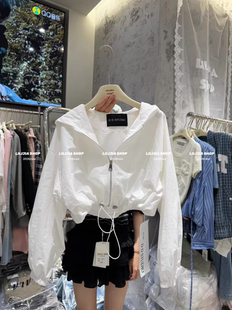 时尚 韩版 百搭显瘦连帽拉链防晒衣冲锋衣外套女 2026新款 MH家