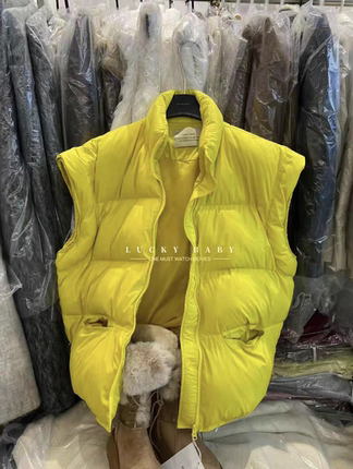 MH家 2025冬季新款韩版宽松显瘦百搭立领羽绒马甲女加厚外套