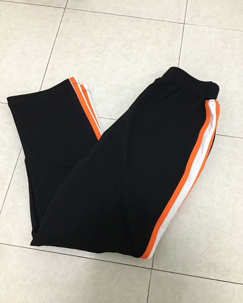 校服裤男女夏季一条杠白边初中蓝色高中学生大码春秋校裤薄款裤子