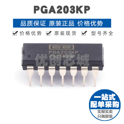 PGA203KP 封装PDIP14 数字控制可编程增益仪器放大芯片集成电路IC