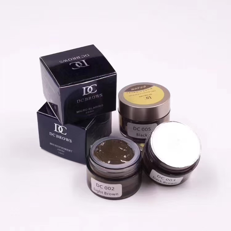 正品DC色膏进口纹眉 纯植物膏体色料 半永久手工美瞳线线条雾眉快