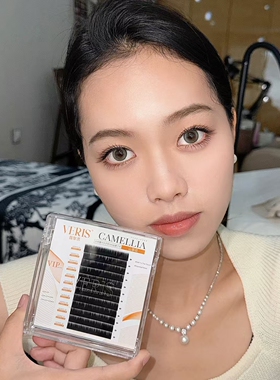 薇黎思婴儿弯山茶花睫毛美睫店专用嫁接睫毛超软开花美睫种植睫毛