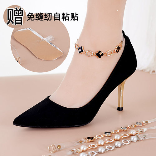 女鞋防掉跟绑带简易安装