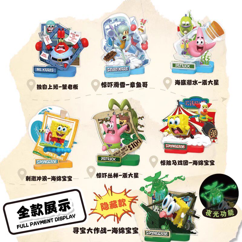 海绵宝宝旅途片刻派大星章鱼哥