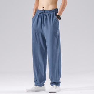养生馆SPA技师足浴服工作服美容师泰式男士男休闲裤沐足技师服裤