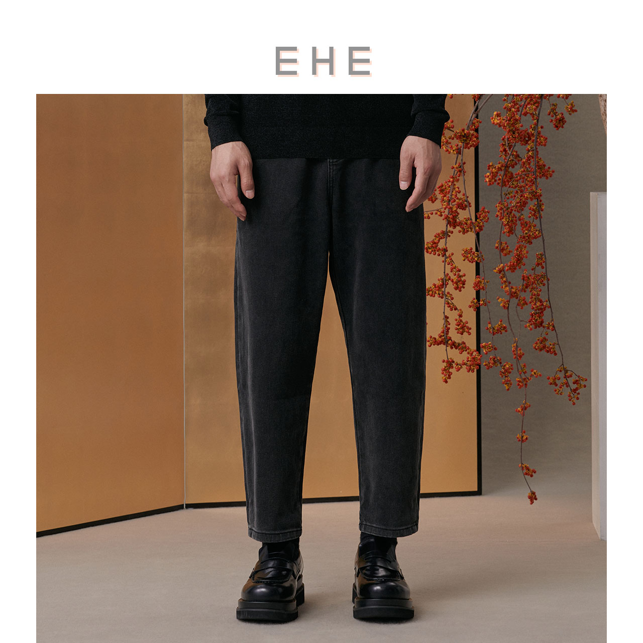 EHE经典复古休闲牛仔裤男