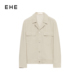 通勤工装 时尚 风外套男 冰丝简约古巴领休闲夹克春夏新款 EHE男装