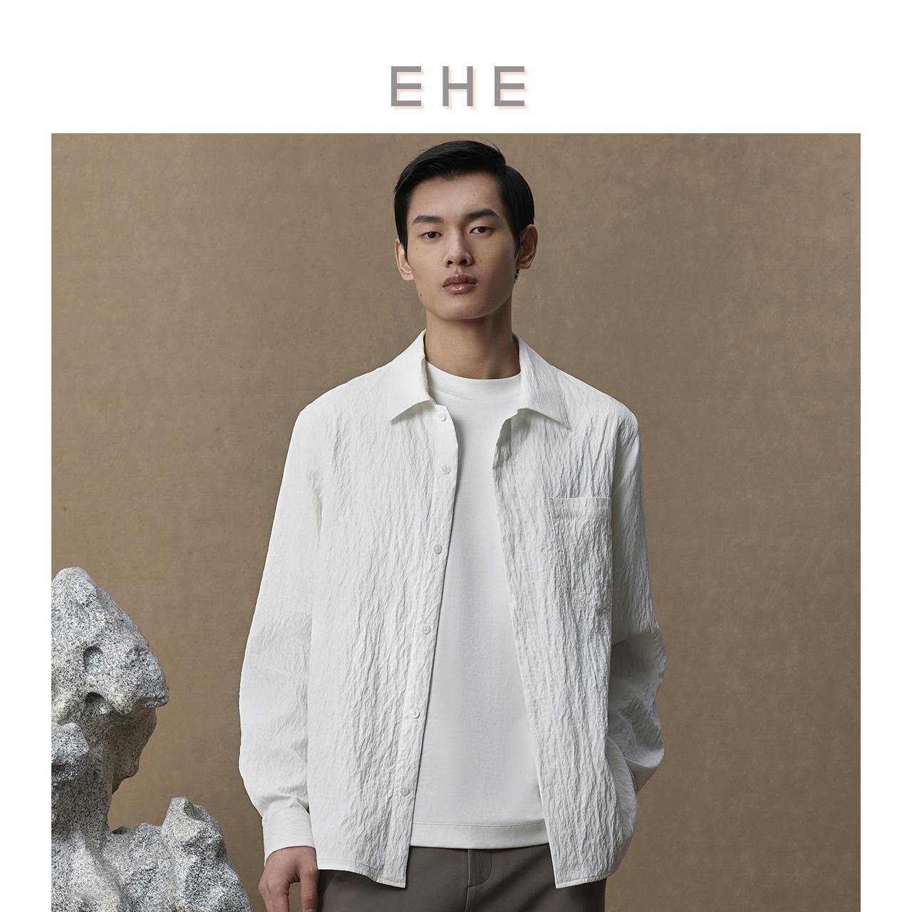 休闲日系潮流宽松衬衫ehe翻领