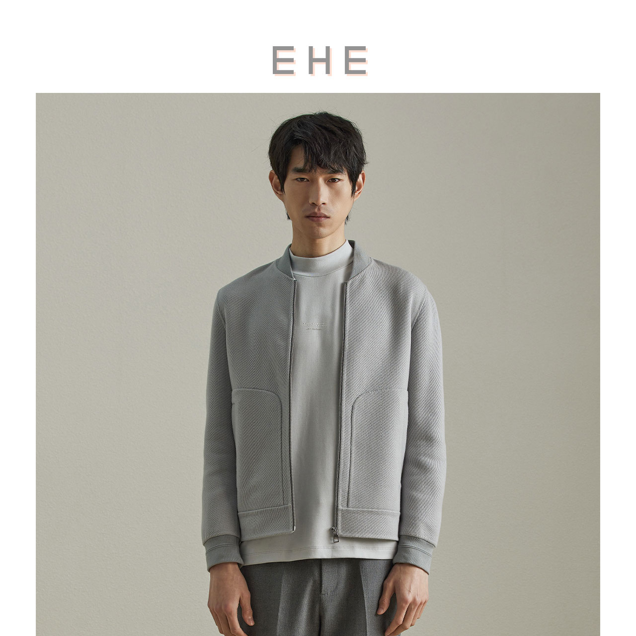 男装休闲茄克ehe棒球领冬季