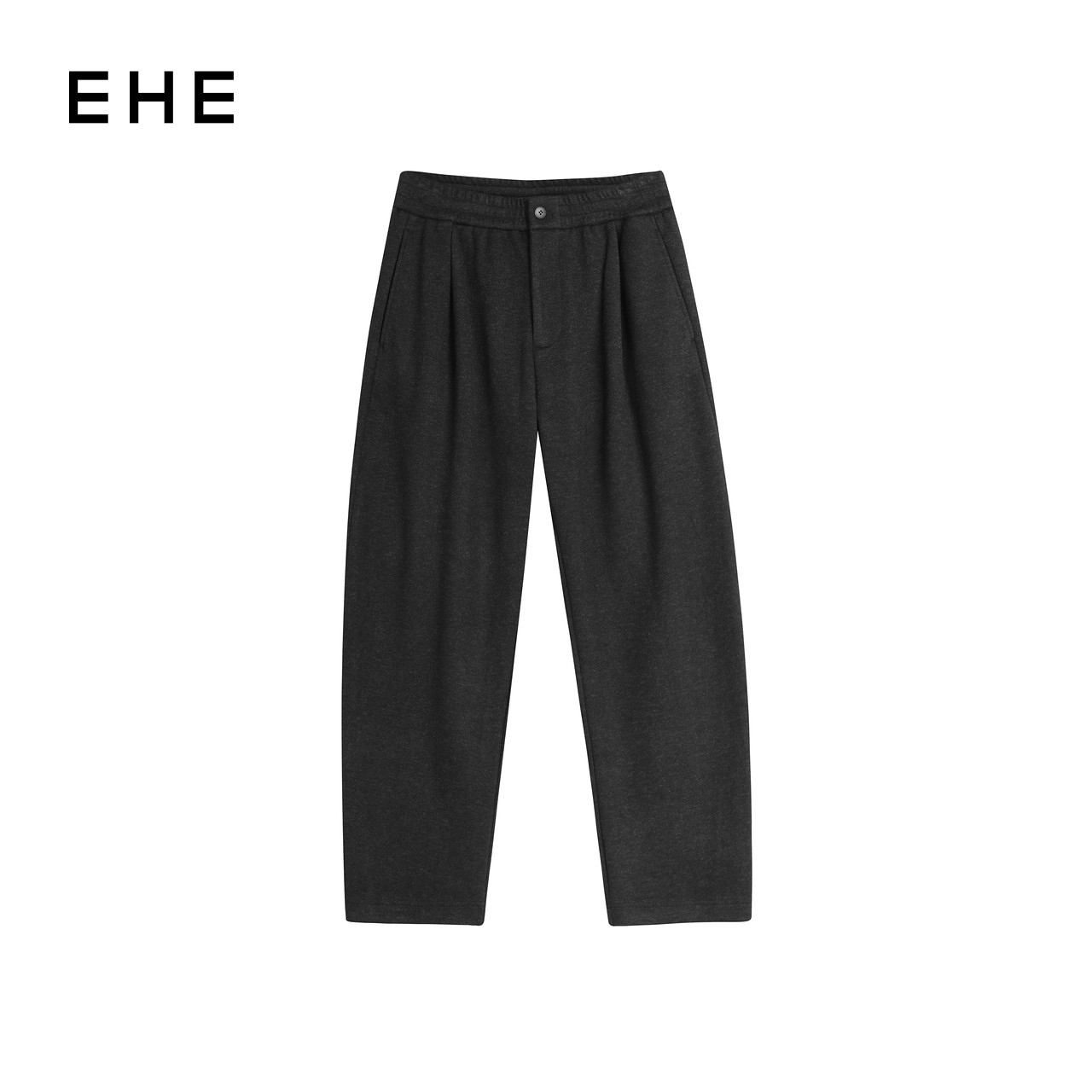 EHE男装肌理感弯刀裤山羊绒混纺经典通勤松紧长裤男2025秋冬新款,男装,休闲裤,淘宝优惠券,粉丝福利购,淘宝优惠卷