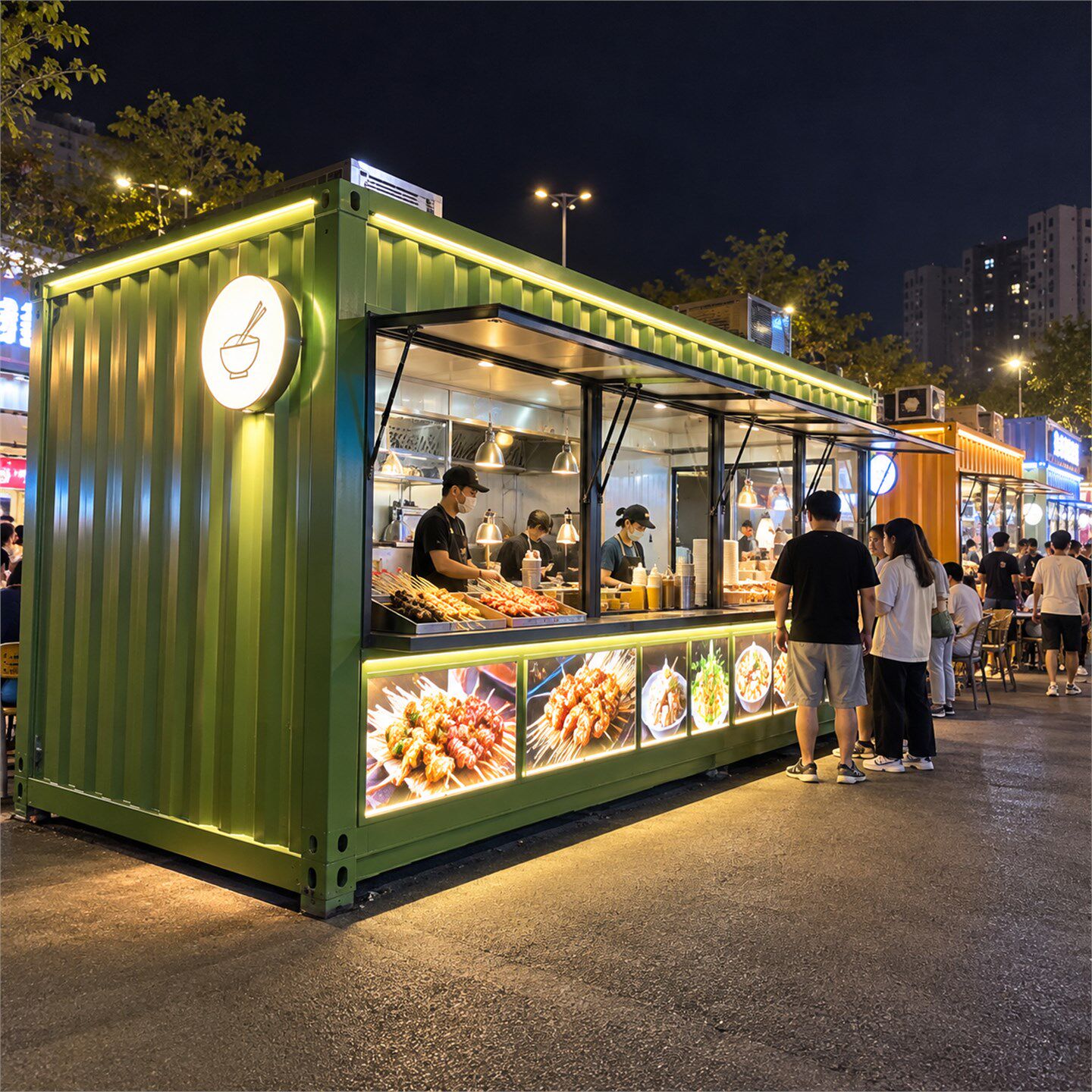 广东香港集装箱移动房集装箱店铺可移动售货亭景区售票亭移动商铺
