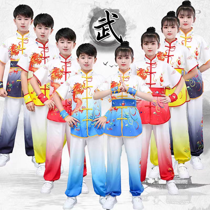 众人划桨开大船演出服武术表演服