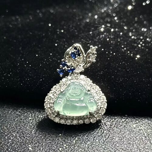 【翡卡拉】天然A货翡翠佛公吊坠