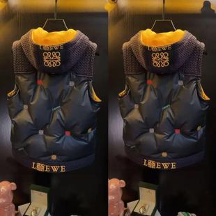 25年秋冬季时尚走秀款休闲老钱风棉服外套夹克高级感男装马甲轻奢